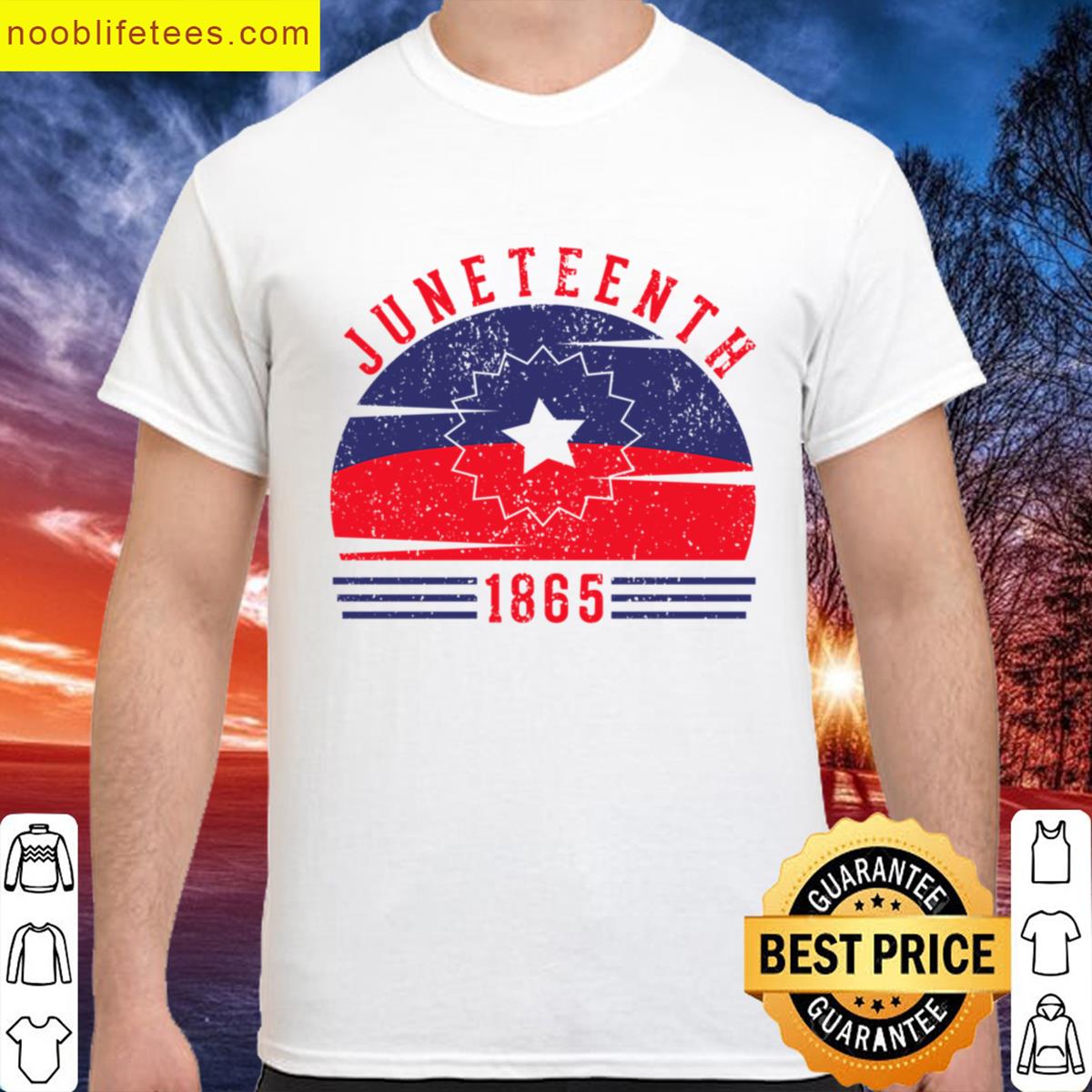 Juneteenth 1865 Vintage Retro Flag Grunge premium shirt
