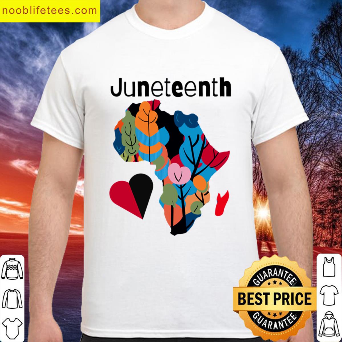 Juneteenth Africa Heart premium shirt