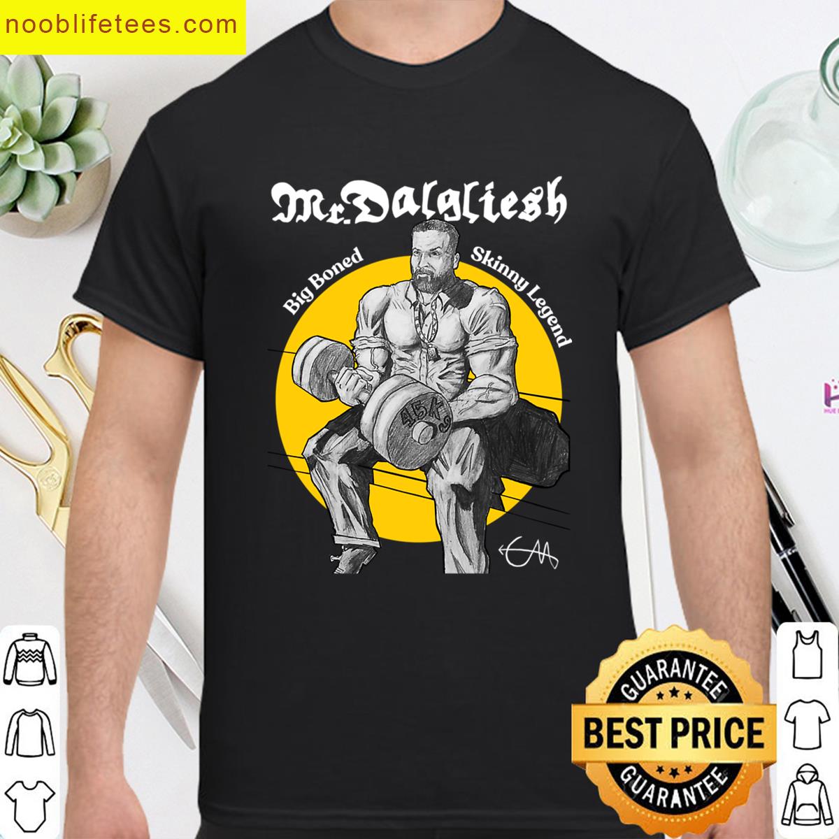 Big Boned Skinny Legend White Text premium shirt
