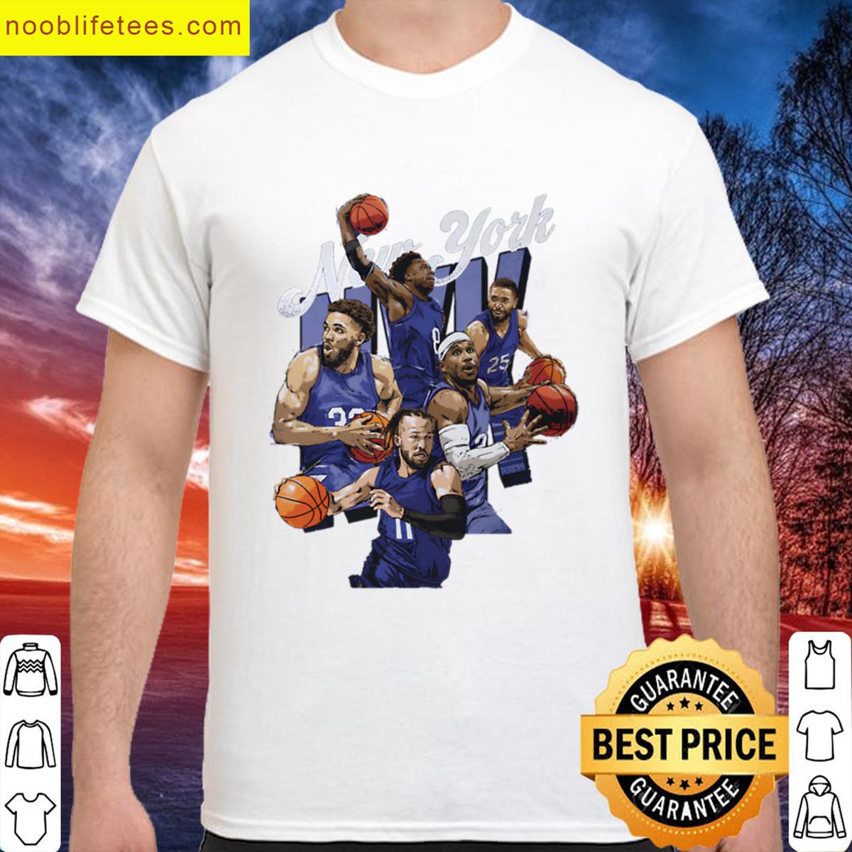Brunson Towns Hart Anunoby And Bridges New York Basketball Starting 5 premium shirt