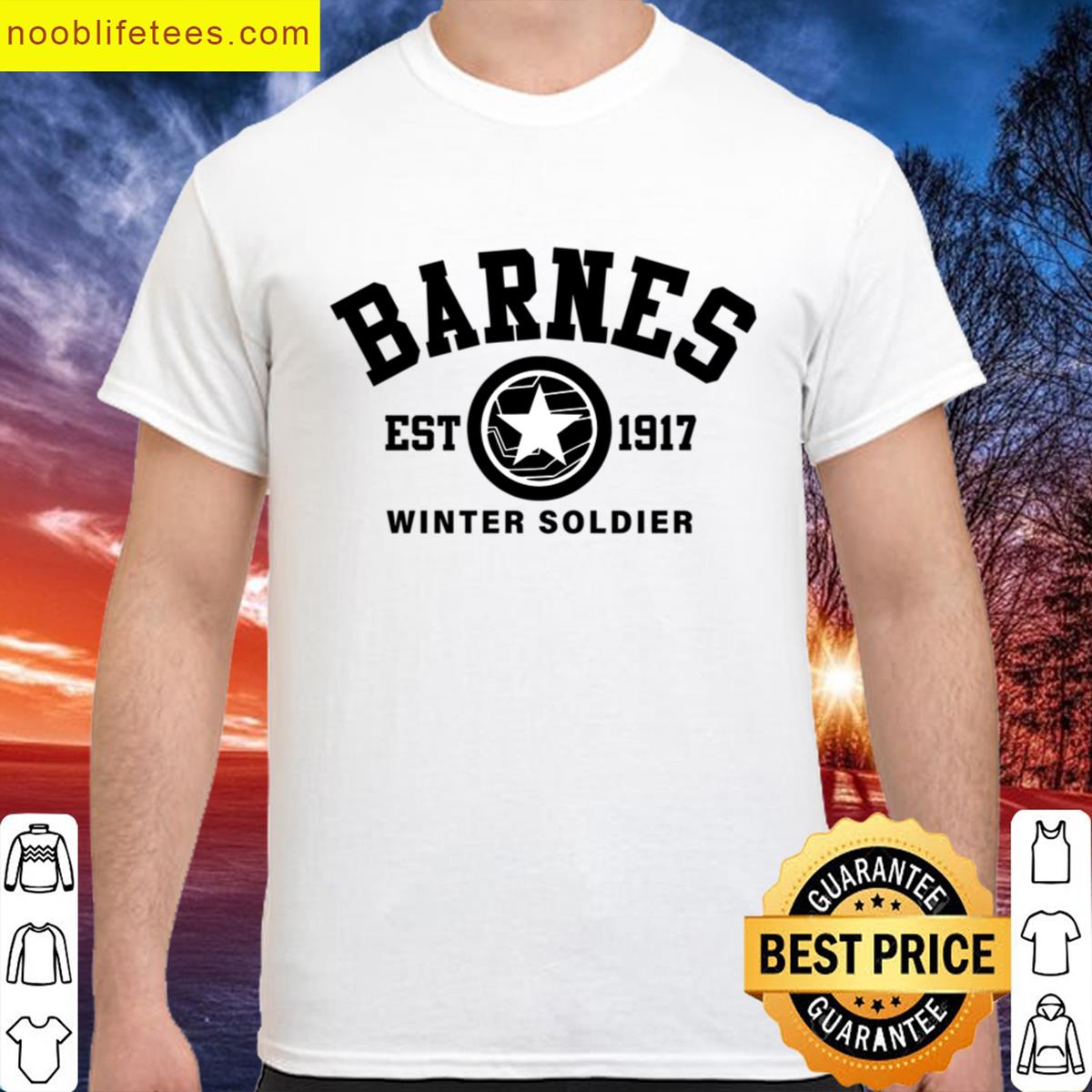 Bucky Barnes 1917 Thunderbolts Winter Soldier Logo Sebastian Stan Avengers Superhero premium shirt
