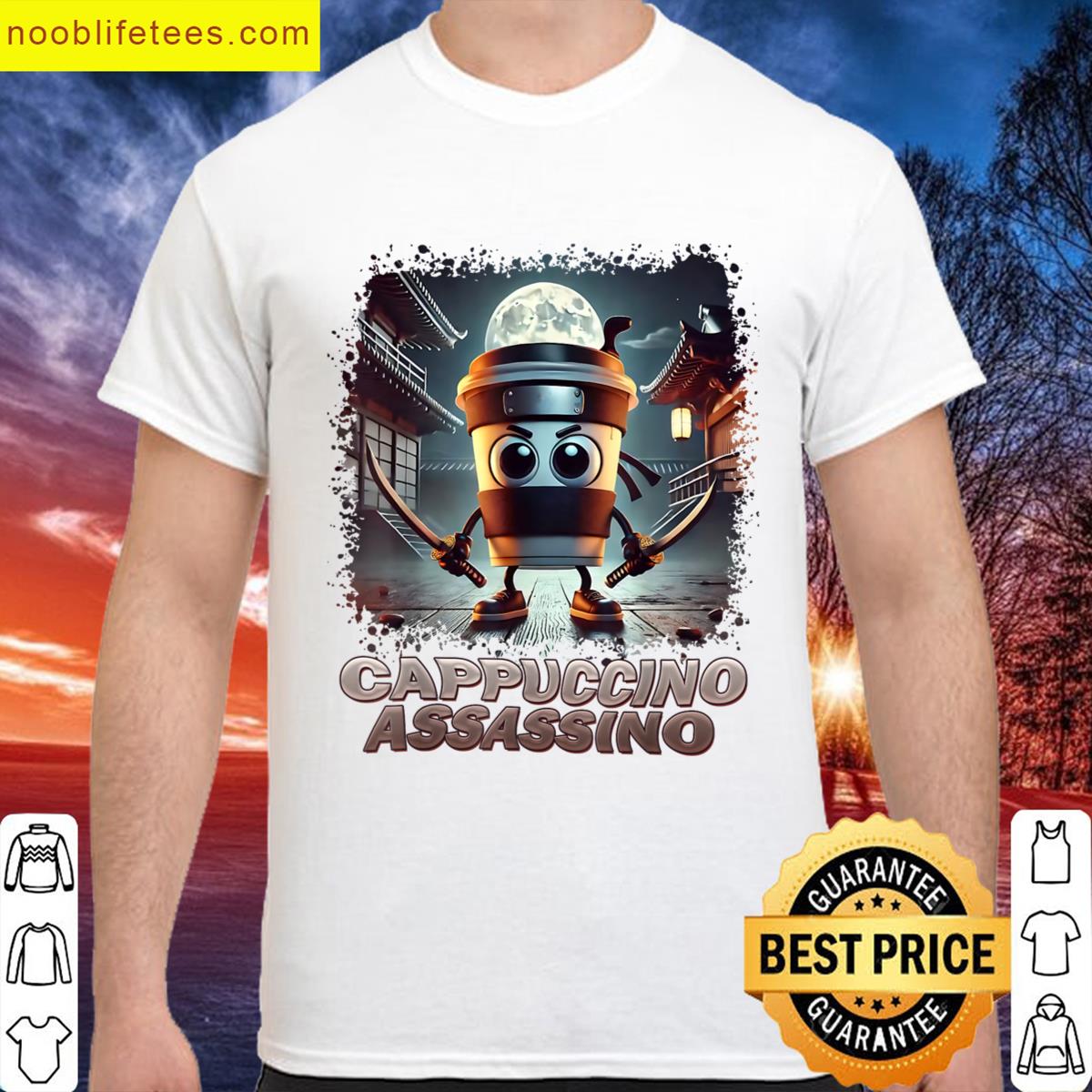 Cappuccino Assassino Italian Brainrot Meme premium shirt