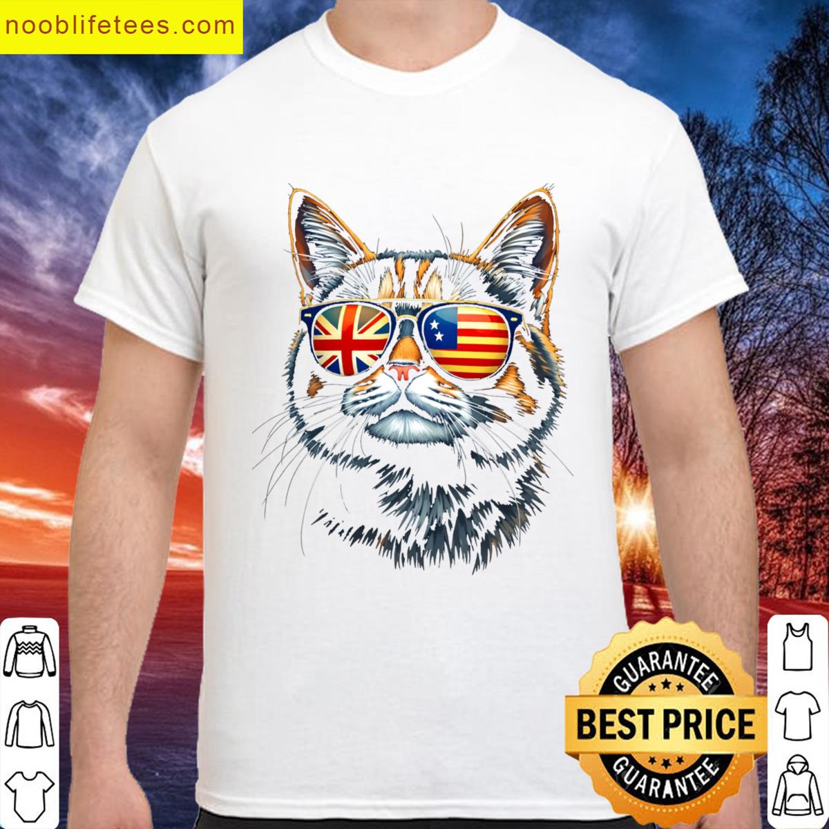Cat Sunglasses Uk Usa premium shirt