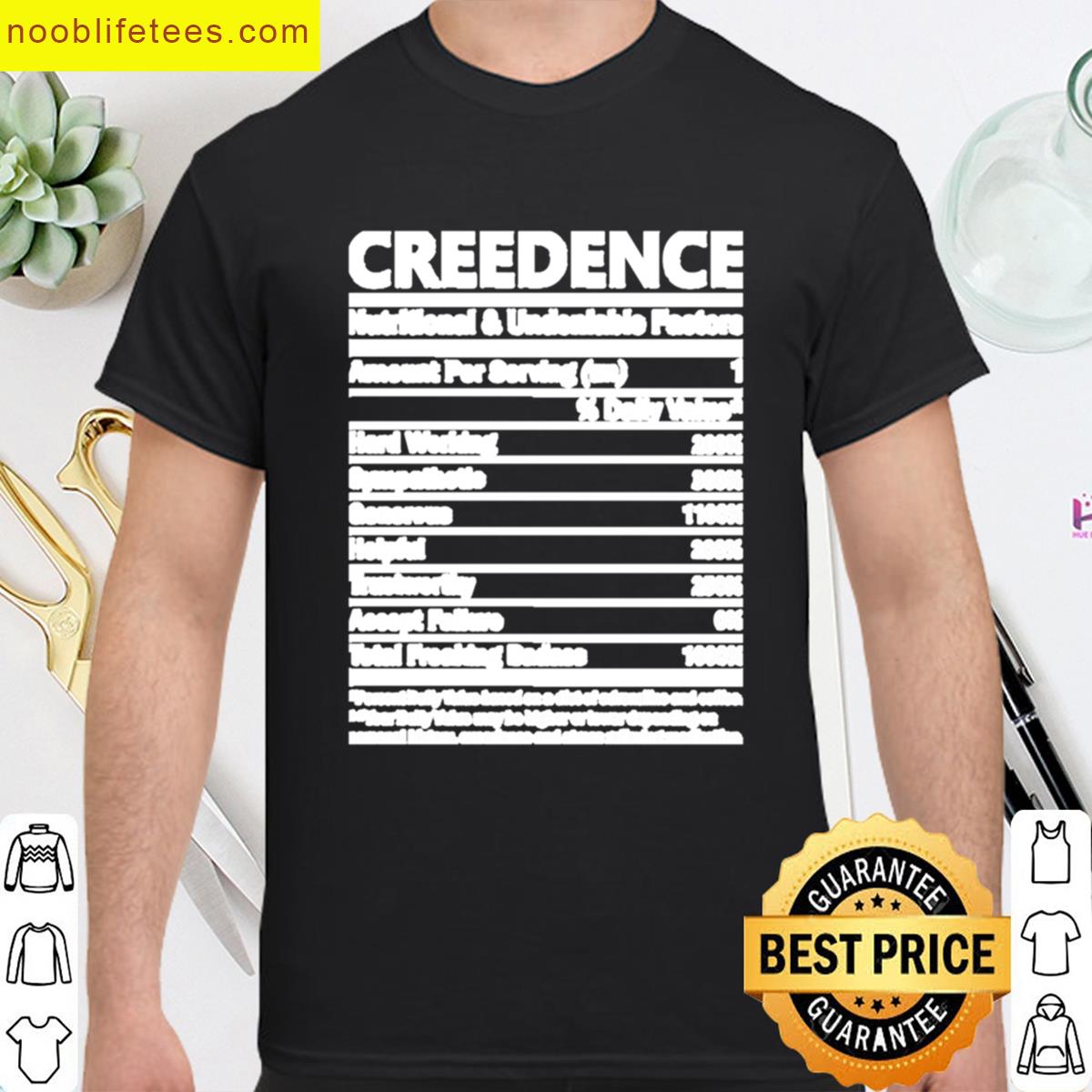 Creedence Name Creedence Nutritional premium shirt