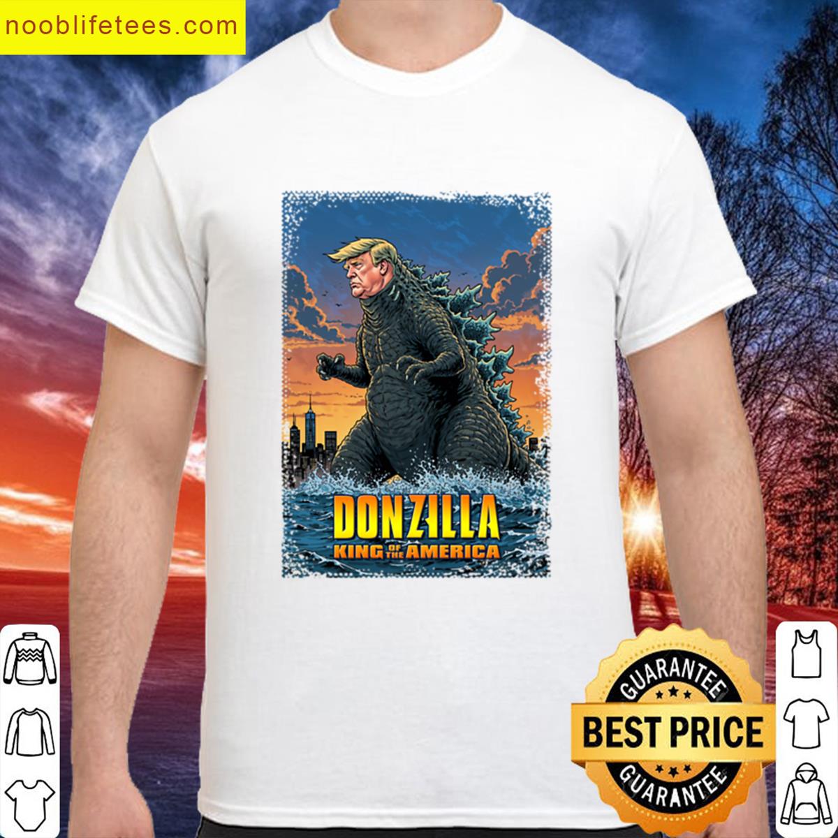 Donald Trump Godzilla Poster premium shirt