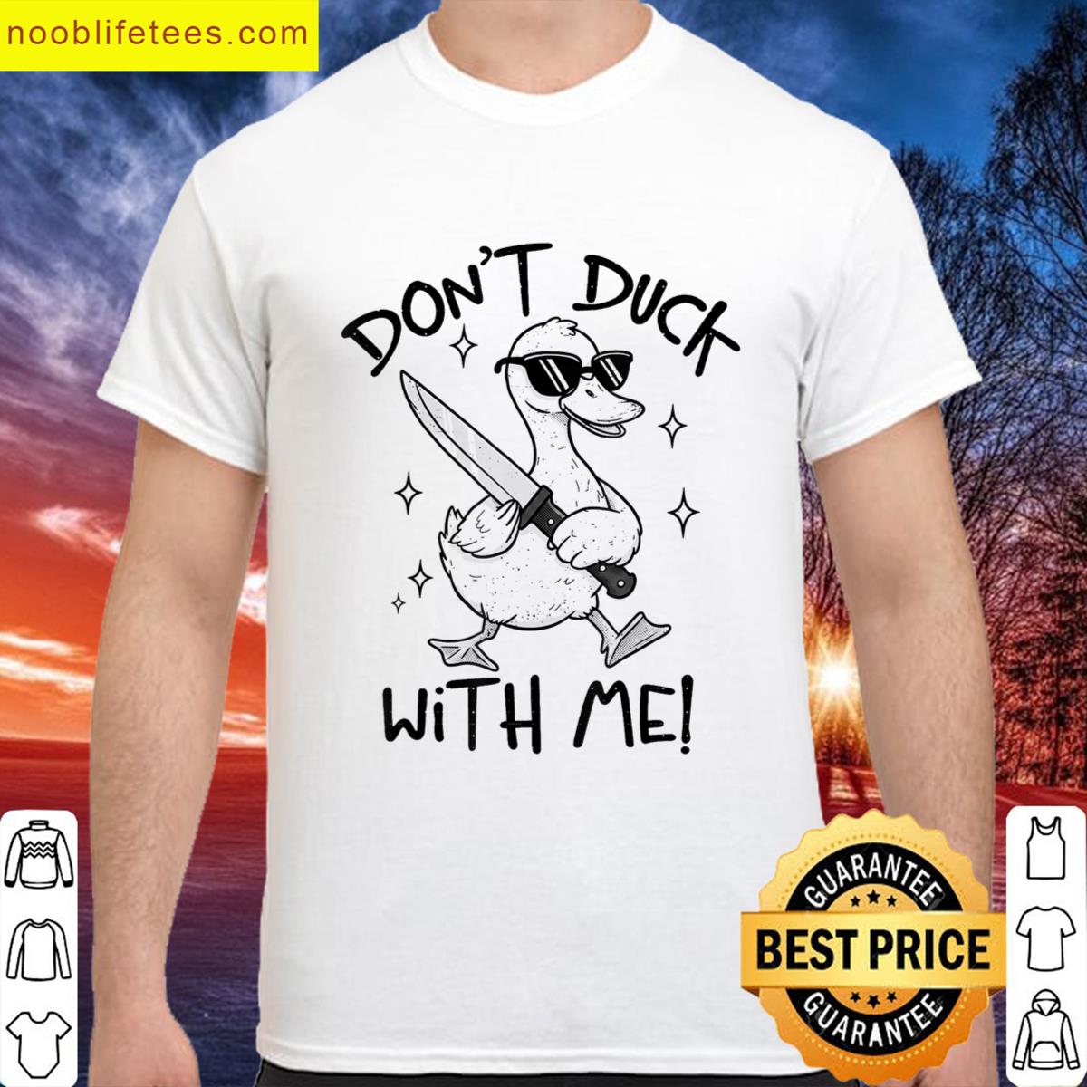 Dont Duck With Me Sarcastic Sayings Duck Meme Adult Humor premium shirt