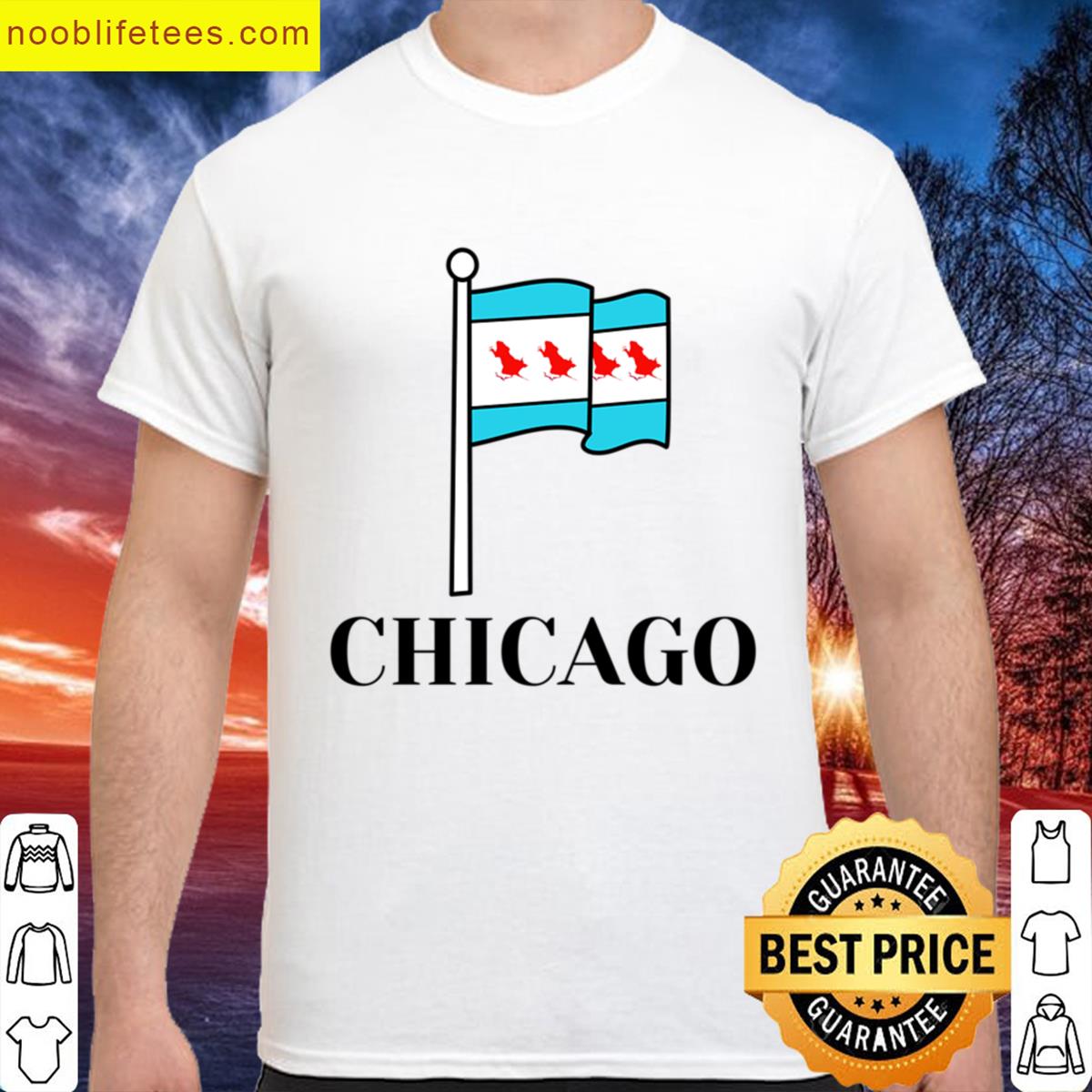 Famous Chicago Rat Hole Chicago Flag premium shirt