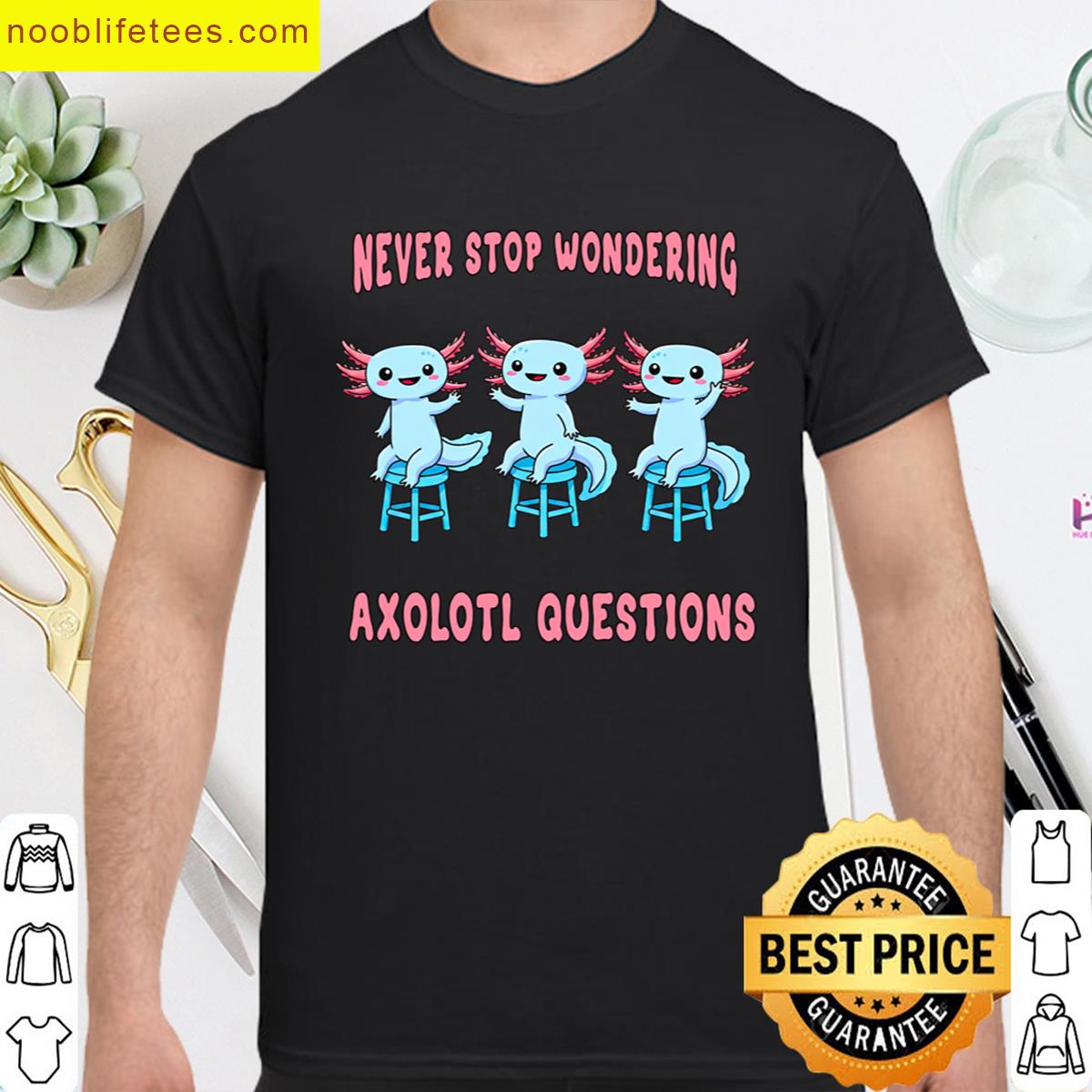Funny Axolotl Office Humor Oversized premium shirt