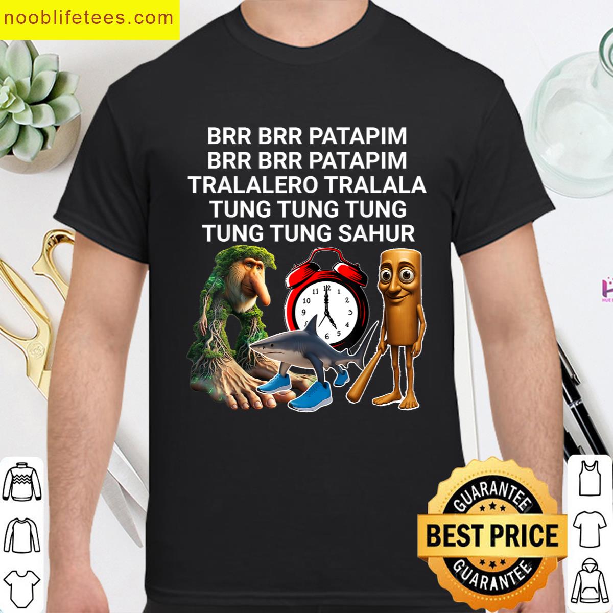 Funny Brainrot Alarm Brainrot Song Brainrot Meme Boys Kids premium shirt