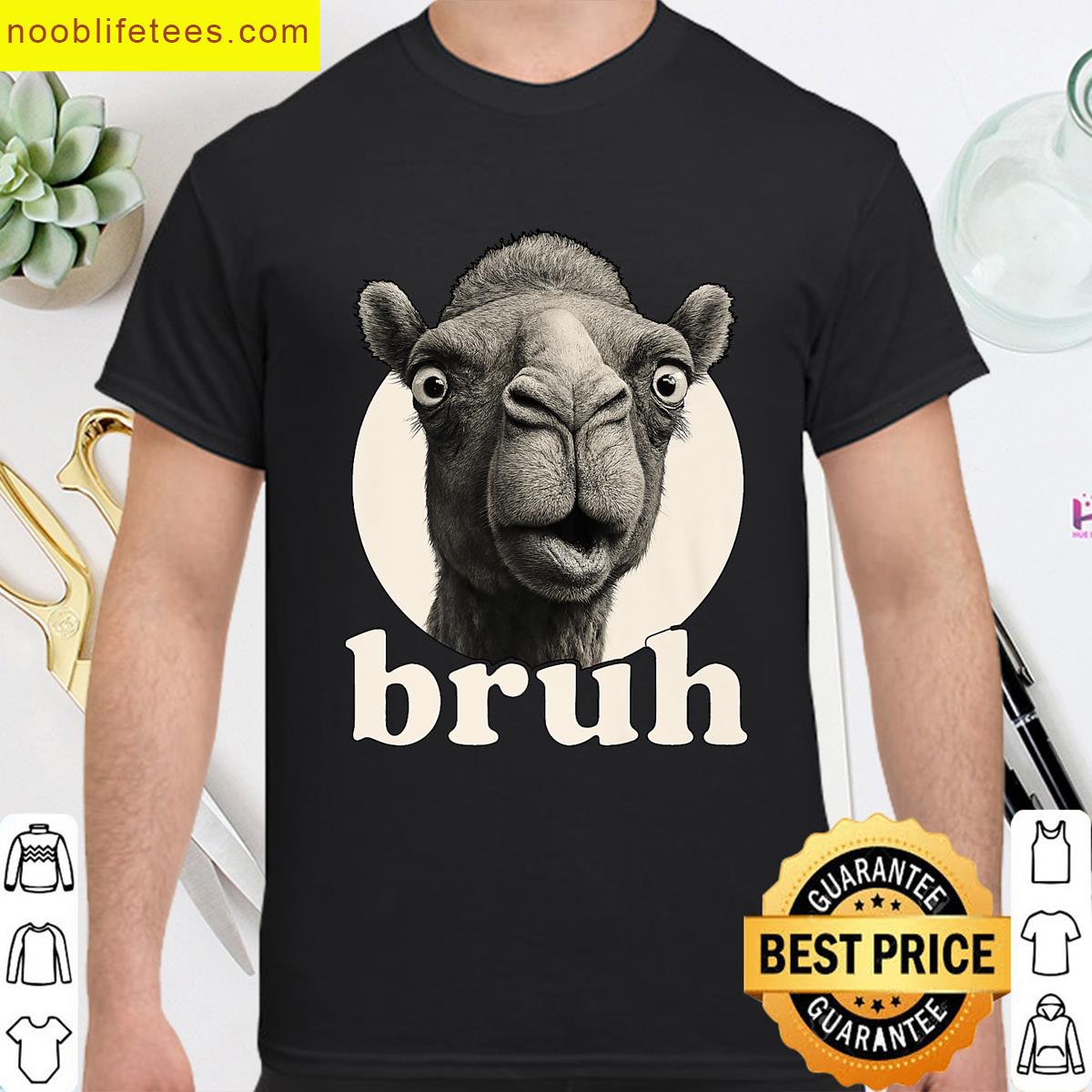 Funny Camel Bruh Humor Meme Zoo Day Boys Girls Premium premium shirt
