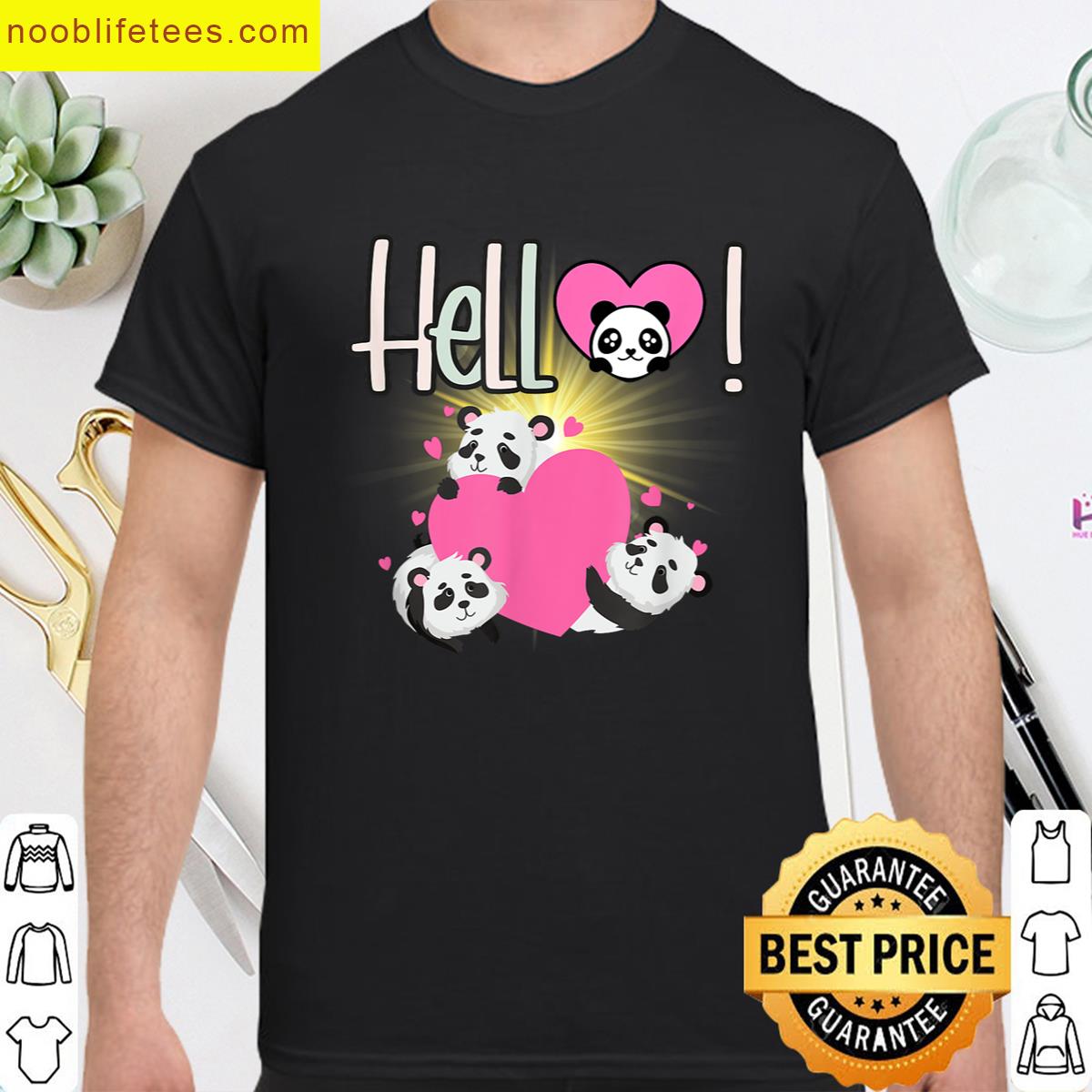 Funny Cute Bear Hello Bear Hello Bear Parody Neat Present Present premium shirt