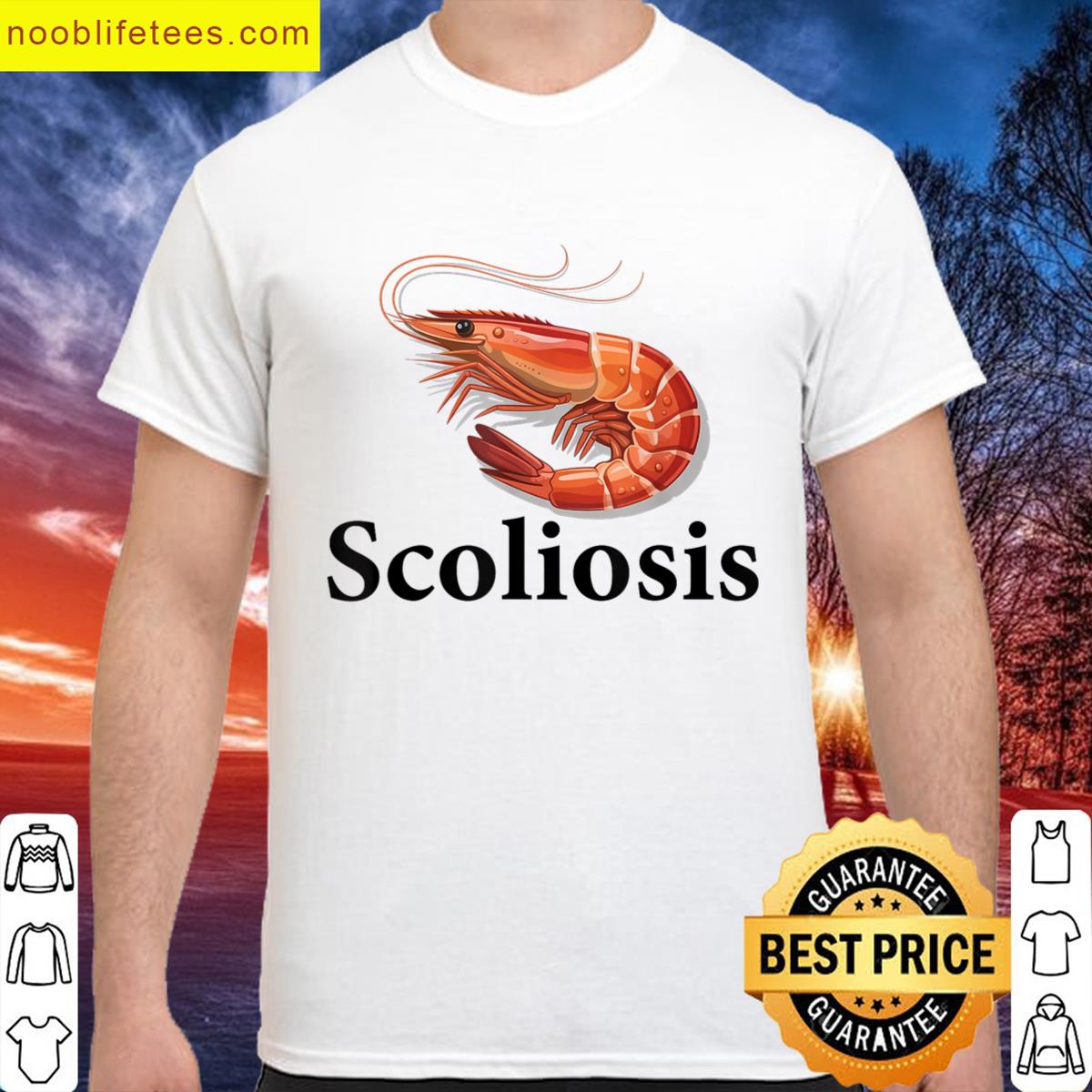 Funny Scoliosis Shrimp premium shirt
