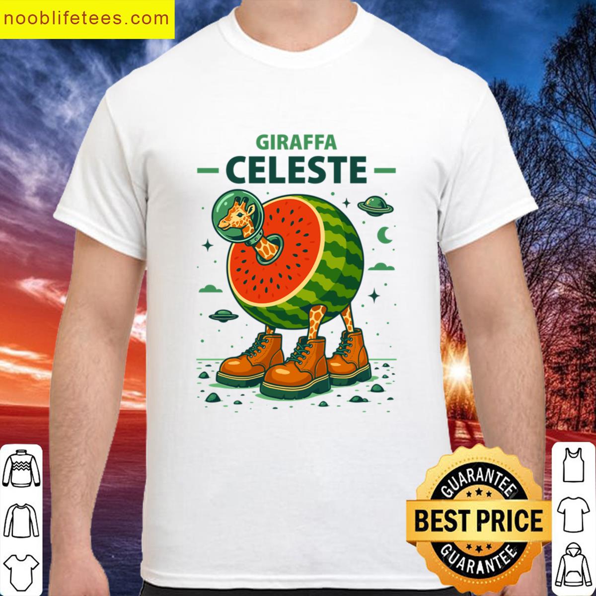 Girafa Celestre Italian Brainrot Memes premium shirt