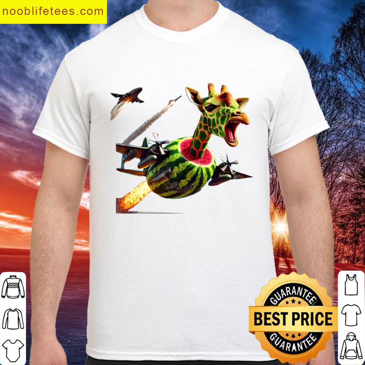 Giraffa Meloniera Girapa Meloniera Italian Brainrot Character premium shirt