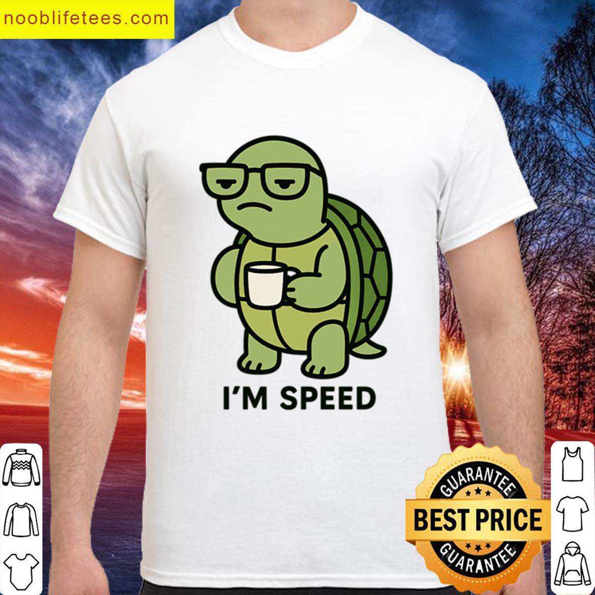 Grumpy Turtle With Coffee Meme Oversized premium shirt